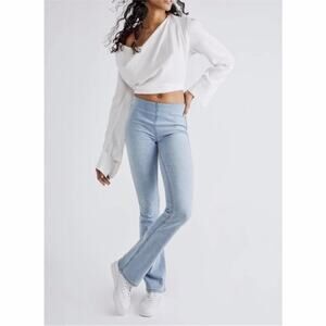 Free People We The Free Jenny High Rise Bootcut Jeans Light Wash Size 28